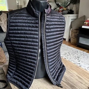 SAVE THE DUCK Black Arabella Ultra Light Puffer Vest Women's Size 5/ L-XL NWOT - Picture 1 of 8