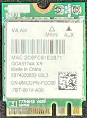 GENUINE DELL WIRELESS CARD BLUETOOTH LATITUDE 7390 P28S (CB78) / MCGPN - Image 1 of 4