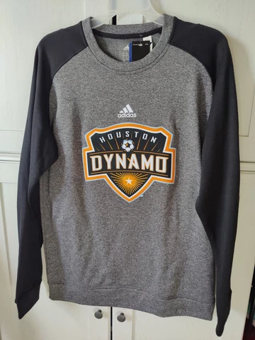 Houston Dynamo MLS Soccer Climawarm Adidas Crew Sweater Cover