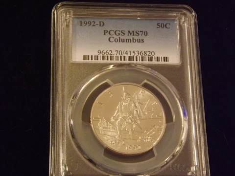 1992 D      COLUMBUS          PCGS   MS 70 Cover
