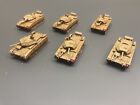 15mm Flames Of War 6 each used painted British Early / Mid-War Tanks