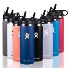 32/40OZ Hydro Flask Water Bottle Stainless steel Wide Mouth W/Straw Lid 2.0 New