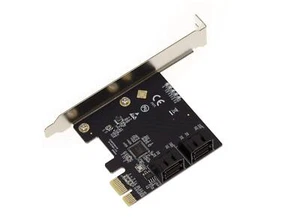 Carte contrôleur 4 Ports pour Disque SATA sur Port PCI Express PCIe x1 avec S... - Photo 1/3