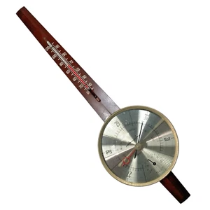 Vintage Airguide Analog Weather Station, Temp Pressure Humidity 18" Wall-Mounted - Picture 1 of 6