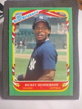 1997 Fleer Star Stickers Baseball #56 - Rickey Henderson - New York Yankees