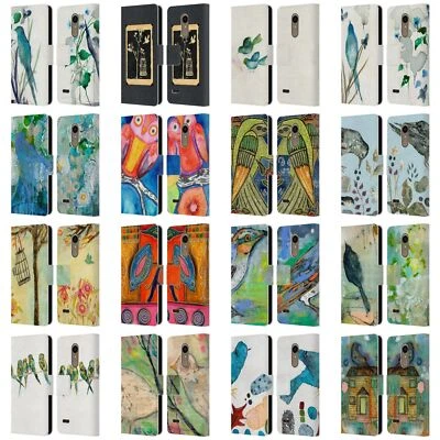 FUNDA BILLETERA LIBRO CUERO WYANNE BIRDS OFICIAL PARA TELÉFONOS LG 1 Foto 1 de 4