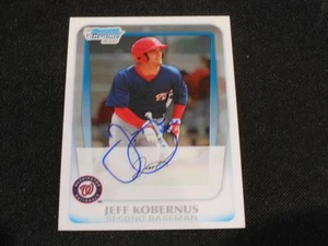 Nationals Jeff Kobernus Signed 2011 Bowman Chrome Autograph Card #BCP128  113 - Picture 1 of 1
