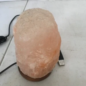 Crystal Rock Salt Night Lamp 5" Tall 3" Wide By Mineral Lamp - Picture 1 of 12