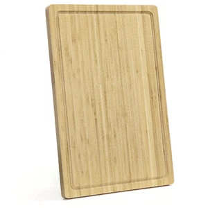 18" x 12" Bamboo Cutting Board with Juice Groove & Handle Large Chopping Board - Picture 1 of 9
