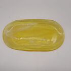 Turkish yellow recycled glass white swirl platter tray Ardacam The Art Of Tablet