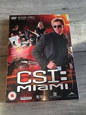 CSI Miami Season 3 DVD Boxset Complete Series 3 Part 1 Brand New & Sealed • 4.68£