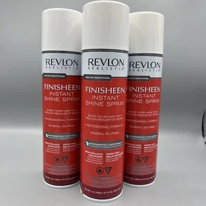 3 REVLON Realistic FINISHEEN Instant Shine Spray PROFESSIONAL FORMULA 7 Oz - Picture 1 of 4