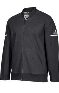 ADIDAS MEN'S TEAM SQUAD BOMBER JACKET CLIMALITE SPORT LIMITED EDITION BLACK NEW - Picture 1 of 1
