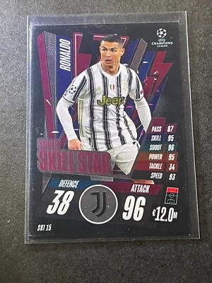 2020-21 Topps Match Attax - Cristiano Ronaldo Silver - Super Skill Star - Image 1 of 3