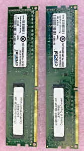 2x 2GB Crucial CT25664BA1339.C8F1MR PC3-10600 1333Mhz DDR3 - Picture 1 of 6
