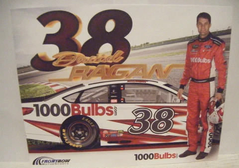 2018 FRM RACING 1000 BULBS DAVID RAGAN #38 NONGLOSSEY NASCAR CUP RACING POSTCARD Cover