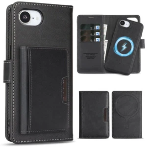 Multifunction Leather Wallet Magnetic Phone Case Cover for Samsung Galaxy iPhone - Picture 1 of 13
