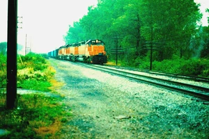 DIAPOSITIVA DUPLICADA BESEMER & LAKE ERIE SD-38 #878 MILLWOOD, PA 4 DE OCTUBRE DE 1986 - Imagen 1 de 1
