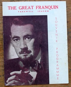 OLD PROGRAMME Empire Theatre Sydney The Great Franquin 1951 JC Williamson - Picture 1 of 7