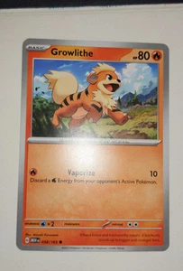 Pokemon SV: 151 Growlithe 058/165 Common Normal - Picture 1 of 1