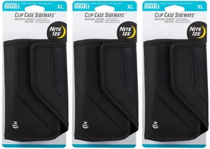 Nite Ize Clip Case Sideways Universal Rugged Holster, XL - Black (3-Pack) - Picture 1 of 6