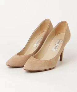 JIMMY CHOO Damen Pumps, Größe 36,5, beige mandelförmige Zehenpartie Stiletto Heels Leder - Bild 1 von 3