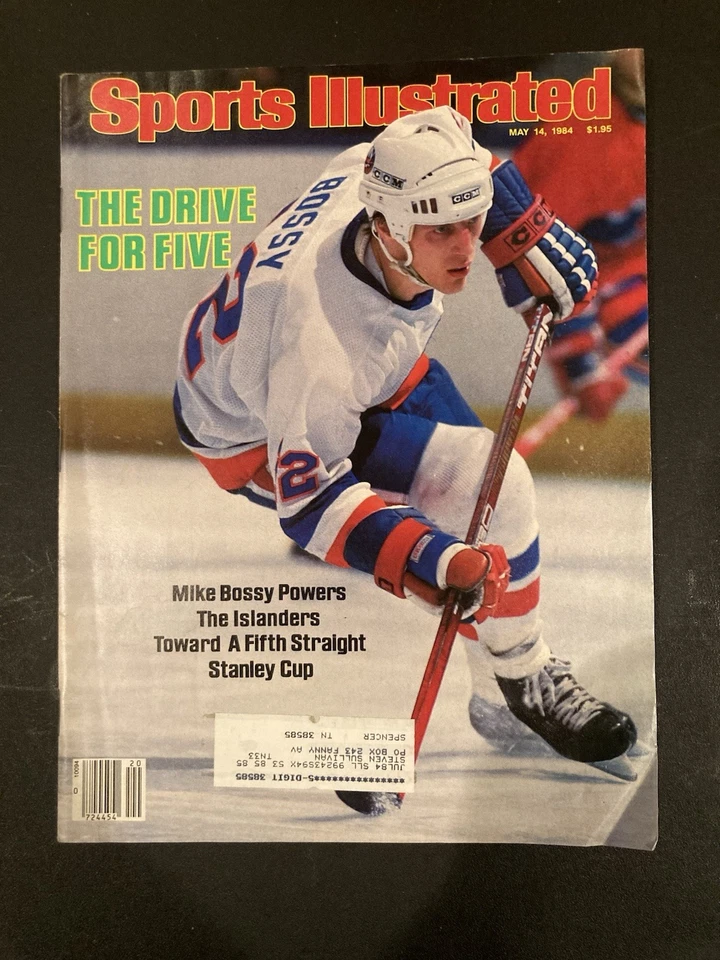 14 de mayo de 1984 Sports Illustrated The Drive for Five Mike Bossy Foto 1 de 2