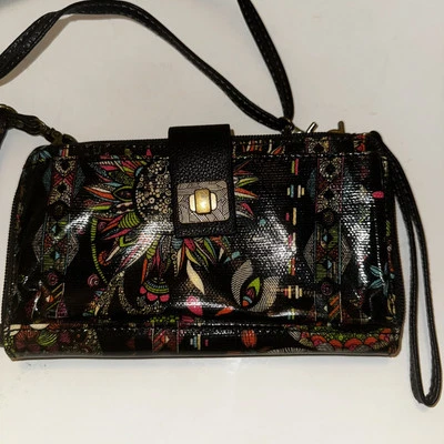 Sakroots Flora Rainbow Spirit Desierto Cartera Muñequera Bandolera Bolso de Mano Cartera Foto 1 de 4