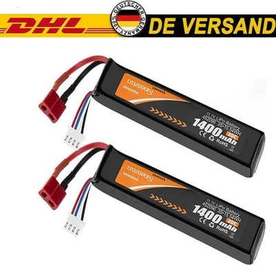2x11,1V 2000mAh 20Ah 30C LiPo-Batterie mit Mini Tamiya-Stecker für Airsoft-Akkus - Bild 1 von 4