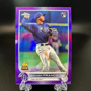 2022 Topps Chrome Update Wander Franco Rookie Purple #USC200 Tampa Bay Rays - Picture 1 of 2
