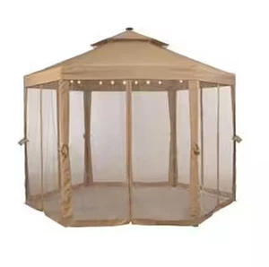 Hampton Bay GFS00679B-NET 10' X 10' Solar Outdoor Gazebo Replacement Netting - Picture 1 of 5