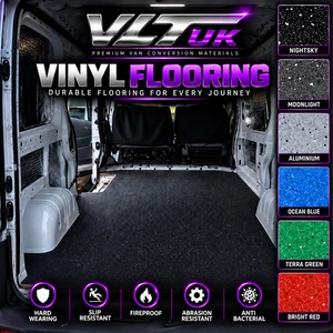Camper Van Vinyl Lino Flooring Anti Slip Sparkle Safety Floor Motor Home Caravan