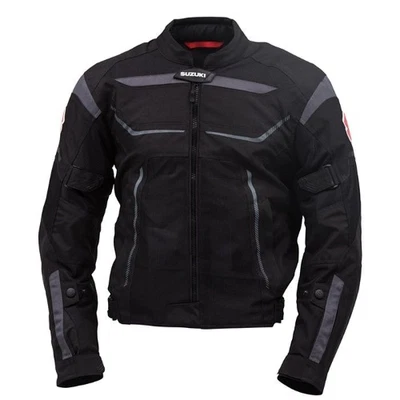Chaqueta de moto Suzuki tela de malla transpirable forro extraíble Foto 1 de 4