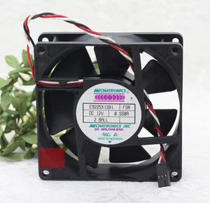 1PC MECHATRONICS E9225X12B1 FSR DC12V 0.550A 9225 Three-wire Cooling Fan - Afbeelding 1 van 3