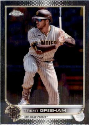 2022 Topps Chrome Trent Grisham A Baseball Cards #175 - Image 1 of 2