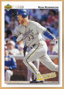 RON ROBINSON MILWAUKEE BREWERS #198 - PUNKTZAHL NM-MT 1992 - Bild 1 von 2