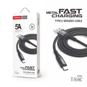 2M TRANYOO (T-S16C) 5A USB Type C Cable Fast Charging Charger Data Cable - Picture 1 of 5