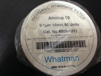 Filtro de membrana inorgánica Cytiva Whatman Anotop 10 0,01 μm Foto 1 de 4