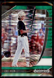 Zac Veen 2020 Panini Prizm Draft Picks Green Pulsar B #PDP9