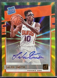 2020 Donruss #230 Yellow Green Laser Holo Signatures - Jalen Green - Suns Pacers
