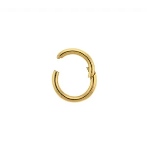 Solid 14K Yellow Gold Hinged Clasp Finding Jewelry Bracelet / Necklace Enhancer - Picture 1 of 3