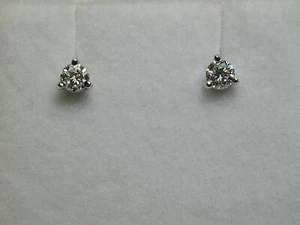 Aretes de diamantes blancos 14k 0,21 quilates dos VS2-H (tienda cerrada) 6-NPQK - Imagen 1 de 4