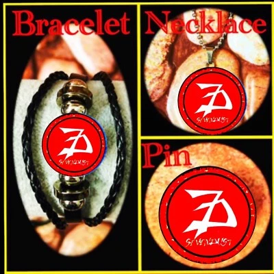 SEVENDUST ЭКСКЛЮЗИВНЫЙ НАБОР ИЗ 3 🇺🇸 БРАСЛЕТ ➕ ОЖЕРЕЛЬЕ ➕PIN - Изображение 1 из 4