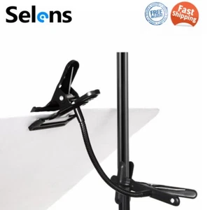 Photo Studio Magic Metal Clamp Clip with Flexible Arm for Lighting Light Stand - Picture 1 of 10