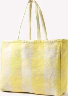 Bolso de Mano Monzón Accesorio Gigi Guinga Amarillo Cuadros Nuevo con Etiquetas Foto 1 de 4