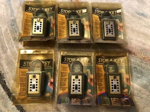 Stor-A-Key Portable Pushbutton Key Box New Lot Of 6 Padlock-Style - Picture 1 of 3