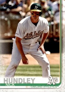 2019 Topps Update Nick Hundley . Oakland Athletics #US195