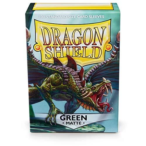 Dragon Shield matt grün 100 Schutz Ärmel