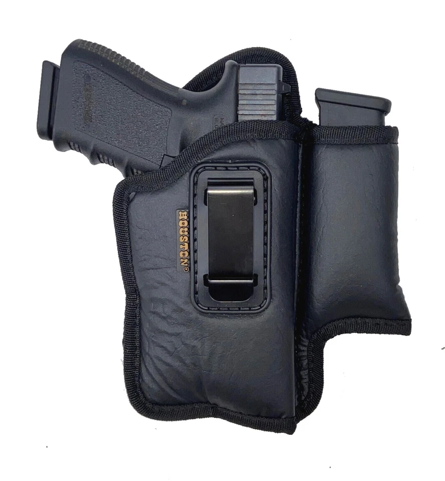 Laser/Light IWB Houston Eco Leather Holster with Magazine Pouch - Choose Model - Image 1 of 4