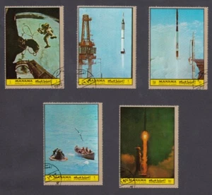 Mercury, Vanguard, Apollo 11, Cosmonaut recovery at sea Space 1972 q20 - Picture 1 of 1